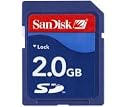 SanDisk Carte Secure Digital (SD) - Carte Mémoire Flash - 2 Go
