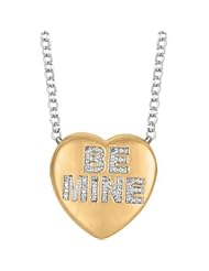 Sweethearts® Heart Shaped Necklace Pendant Yellow Gold Plated/Sterling Silver 650271