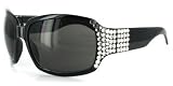 SGY026 Fashion Sunglasses from LZ New York with Hand-Inlaid, Geunine Swarovski Crystals and Large Lenses for Glamorous and Stylish Women