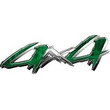 4x4 Truck, SUV or ATV Decals Inferno Green - 4.5 h x 12 w - REFLECTIVE 