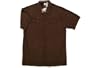 Claiborne Luxe Short Sleeve Shirt, Brown, Medium
