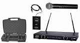 Audio2000S UHF, 2-Channel Wireless System With One Handheld and One Guitar Transmitters AWM6012UQ