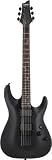 Schecter Damien-6  Electric Guitar (Satin Black, Left Handed)