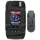 Motorola RAZR MAXX Ve Black Flip Style Carrying Case with Detachable Swivel Rotating Belt Clip