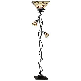 Robert Louis Tiffany® Iron Tree Torchiere-Style Floor Lamp