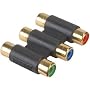 Component Video 3 RCA Female to Female Coupler
