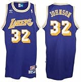Magic Johnson Los Angeles Lakers #32 Retro Swingman Adidas NBA Basketball Jersey (Purple)