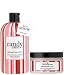 philosophy - let it snow - candy cane scented shower gel and body scrub duo