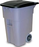 RUBBERMAID COMM PROD #9W27-28 50 GAL GRY Trash Can