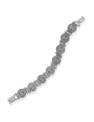 Sterling Silver 7.75 Inch Mayan Calendar Bracelet