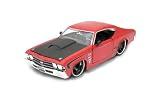 Brand New 1:24 Scale Diecast Car ^^69 Chevelle Chevelle Ss *Color: Glossy Red*