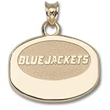Columbus Blue Jackets 1/2in Puck - 10k Gold/10kt yellow gold