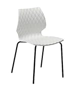 Metalmobil Set Silla 2 Uds. Uni-550 Blanco