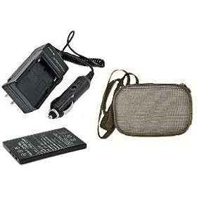 Extended Life Replacement Battery PLUS Mini Battery Travel Charger for Specific Digital Camera and Camcorder Models / Compatible with Panasonic DMW-VBA05, CGA-S003, Panasonic SV-AS series: SV-AS10, SV-AS10-A, SV-AS10-S, SV-AS10-T, SV-AS10-W, SV-AS10EG-A, SV-AS10EG-D, SV-AS10EG-S, SV-AS10PP-S, SV-AS3