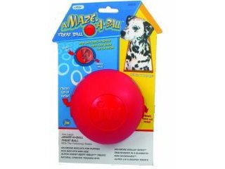 JW Pet Amaze-A-Ball Rubber Treat Ball for Dogs