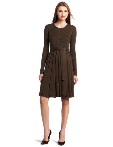 Jessica Simpson Women's Sweater Dress with Patches, Gray, Small