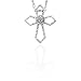 10k Choice of White or Yellow Gold Diamond Cross Pendant (.04 cttw, J-K Color, I2-I3 Clarity)
