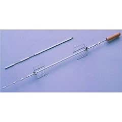 Campingaz Grill Drehspie� mit 2 x 4 Befestigungsnadeln, silber, 205635