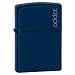 Zippo Navy Blue Matte Lighter w/ Zippo Logo - 239ZL