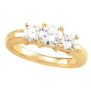 14K Two-Tone Gold Diamond Wedding/Anniversary Band - 1.40 Ct.