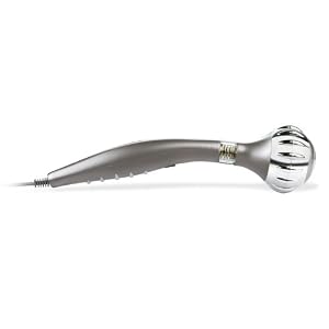 Homedics HG-10 HydraGel Rechargeable Hand Held 2 Speed Massager, Silver