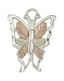 Black Hills Gold Sterling Silver Butterfly Pendant