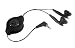 Proporta Retractable Headphones (2.5mm Jack) Black