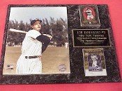 Yankees Joe DiMaggio 2 Card Collector Plaque