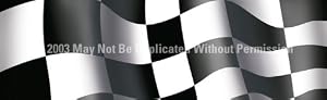 Window Graphic - 16x54 Checkered Flag Window Graphics Racing