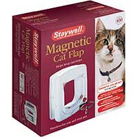PetSafe Staywell Magnetic 4-Way Locking Cat Flap, White