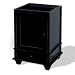 American Bath Factory W1-2433-BK-1-OB - Cape Mansion 24" Vanity Cabinet in Old World Black w/ Coastal Feet, Old World Bronze Accents