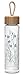 Ello Thrive Glass Water Bottle with Bamboo Lid, Blue Mist, 20 oz