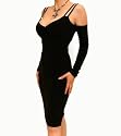 Blue Banana Black Cut Out Sleeve Dress