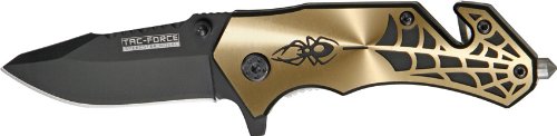 Tac Force TF-553C-S Assisted Opening Folding Knife, 3.5-Inch Closed Tac Force TF-553C-S Assisted Opening Folding Knife, 3.5-Inch Closed Hunting Knives