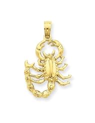 14k Gold Scorpion Pendant