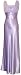 Satin Chiffon Prom Dress Holiday Formal Gown Crystals Full Length - S