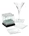 Cocktail Recipe Coasters with Stand
