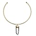 My Jewel Bar Crystal Vision Choker (Quartz Charm Choker) (Gold-Plated-Base)