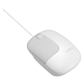 Sony SMU-C3 USB Desktop Mouse with adjustable cable, White