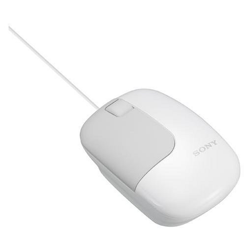 Sony SMU-C3 USB Desktop Mouse with adjustable cable, White