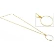 5X Gold Loupe Chain Jewelers Gemstone Magnifier Tool