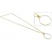 5X Gold Loupe Chain Jewelers Gemstone Magnifier Tool