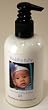 Personalized Buddha Lavender Baby Lotion with blue font on label