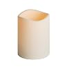 Everlasting Glow Indoor Outdoor Flameless Candle with Timer, Bisque, 6-Inch Tall by 4.625-Inch Diameter