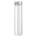 UKCOCO 12 PCS Flat-Bottomed Plastic Clear Test Tubes with Screw Caps Candy Cosmetic Travel Lotion Containers 110ml