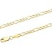 14K Yellow Gold Figaro Chain - 18 inches