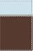 Book NIV Compact Thinline Blue/Brown Duo Tone  CBD