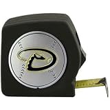 MLB Arizona Diamondbacks 25' Black Tape Measure