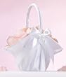 White Satin Flower Basket.