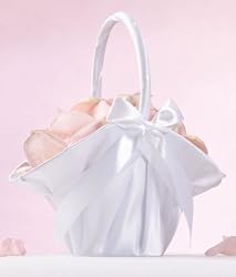 White Satin Flower Basket.